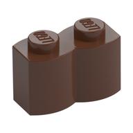 Brick Special 1 × 2 Palisade [aka Log] Brown