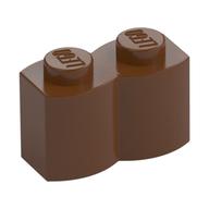 Brick Special 1 × 2 Palisade [aka Log] Reddish Brown