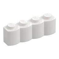 Brick Special 1 × 4 Palisade [aka Log] White