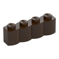 Brick Special 1 × 4 Palisade [aka Log] Dark Brown
