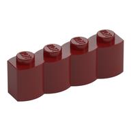 Brick Special 1 × 4 Palisade [aka Log] Dark Red