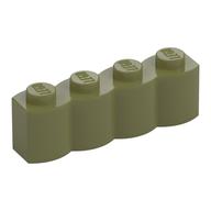 Brick Special 1 × 4 Palisade [aka Log] Olive Green