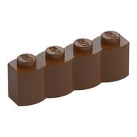 Brick Special 1 × 4 Palisade [aka Log] Rotbraun