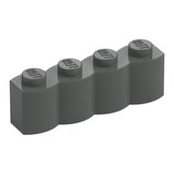 Brick Special 1 × 4 Palisade [aka Log] Dark Gray