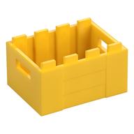 Box / Crate with Handholds 3 × 4 × 1 2/3 Gelb