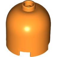 Brick Round 2 × 2 × 1 2/3 Dome Top, Blocked Open Stud Orange