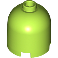 Brick Round 2 × 2 × 1 2/3 Dome Top, Blocked Open Stud Lime