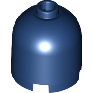 Brick Round 2 × 2 × 1 2/3 Dome Top, Blocked Open Stud Dark Blue