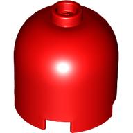 Brick Round 2 × 2 × 1 2/3 Dome Top, Blocked Open Stud Red