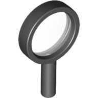 Equipment Magnifying Glass with Thin Frame, Hollow Handle, Trans-Clear Lens Pattern