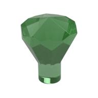 Rock 1 × 1 Jewel / Gem 24 Facet Trans-Green