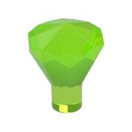 Rock 1 × 1 Jewel / Gem 24 Facet Trans-Bright Green