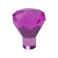 Rock 1 × 1 Jewel / Gem 24 Facet Trans-Dark Pink