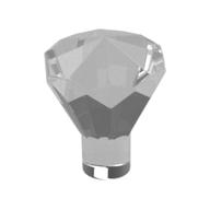 Rock 1 × 1 Jewel / Gem 24 Facet Trans-Clear