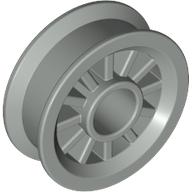 Wheel Spoked 2 × 2 with Pin Hole Light Gray