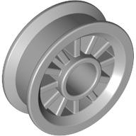 Wheel Spoked 2 × 2 with Pin Hole Hellblaugrau