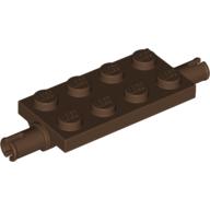 Platte speziell 2 × 4 mit Pins Braun