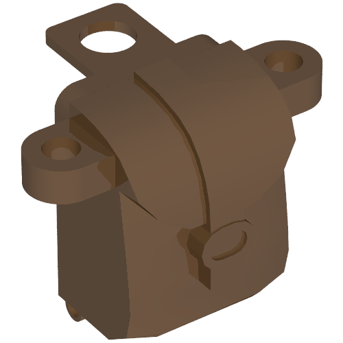 Minifig Neckwear Backpack [Opening] Braun