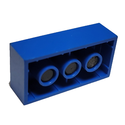 Brick Magnet, 2 × 4 Blue