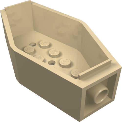 Sarcophagus / Coffin 2 × 4 × 6 Bottom Beige
