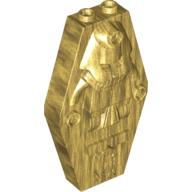Sarcophagus Lid 2 × 4 × 6 with Mummy Relief [Plain] Perlgold