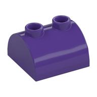 Brick Curved 2 × 2, Two Top Studs Dunkellila