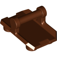 Plate Special / Shield Rectangular with 4 Studs, Handle Reddish Brown