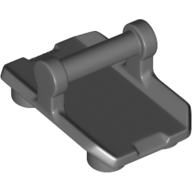Plate Special / Shield Rectangular with 4 Studs, Handle Dark Bluish Gray
