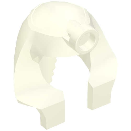 Headdress Nemes (Mummy) with Stud [Type 1] White