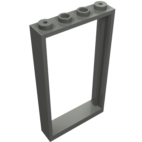 Door Frame 1 × 4 × 6 Type 1 Dark Bluish Gray