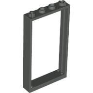 Tür Rahmen 1 × 4 × 6 Typ 1 Dunkelgrau