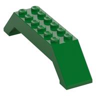 Brick Sloped 45° 10 × 2 × 2 Double Green