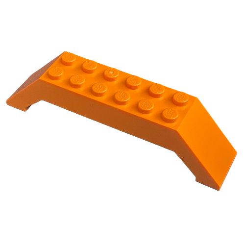 Brick Sloped 45° 10 × 2 × 2 Double Orange