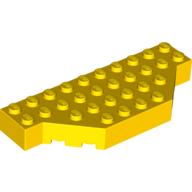 Brick Wedged 4 × 10 with Cut Corner Yellow