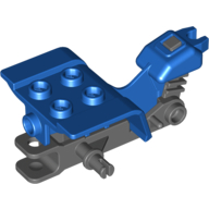 Vehicle Body, Tricycle Top with Dark Bluish Gray Chassis Blue