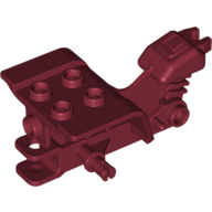 Vehicle Body, Tricycle Top with Dark Red Chassis Dunkelrot