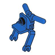 Tricycle Body Front Fork / Handlebars Blue