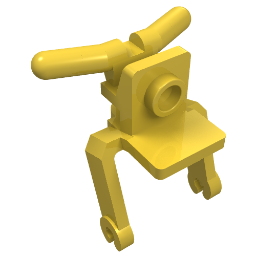 Tricycle Body Front Fork / Handlebars Yellow