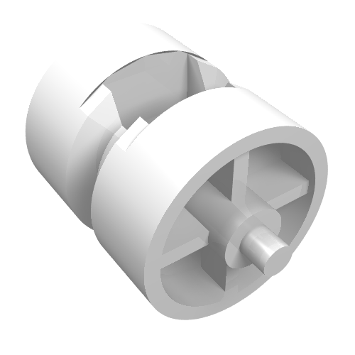 Wheel Centre Wide with Stub Axles [Tricycle]