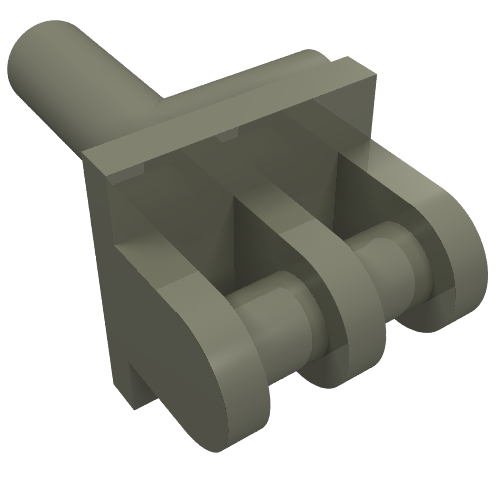 Equipment Grab Jaw Holder Dunkelgrau