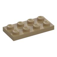 Plate 2 × 4 Dark Tan