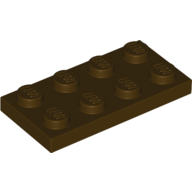 Plate 2 × 4 Dark Brown