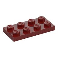 Plate 2 × 4 Dark Red