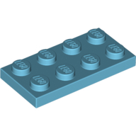 Platte 2 × 4 Mittelazur
