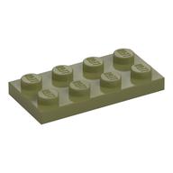 Plate 2 × 4 Olive Green