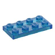 Plate 2 × 4 Trans-Dark Blue