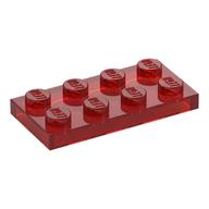 Plate 2 × 4 Trans-Red