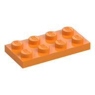 Platte 2 × 4 Mittelorange