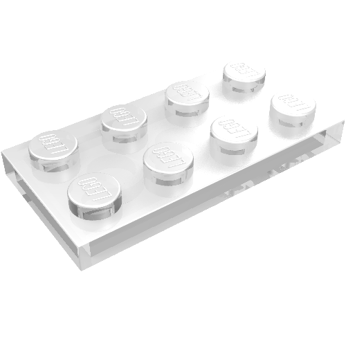 Plate 2 × 4 Trans-Clear