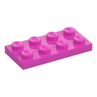 Plate 2 × 4 Dark Pink